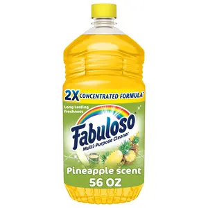 Fabuloso Multi-Purpose Cleaner, 2X Concentrated Formula, Floor Cleaner, Pineapple Scent, 56 fl oz