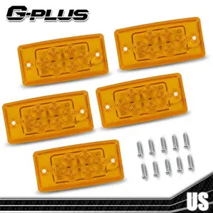 Fit For Volvo Freightliner Heavy Duty Trailer Trucks 5pcs Roof Top Running Light