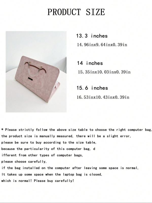 New Universal Laptop Sleeve Case, Laptop Cover Fits 13-16 Inch Laptops, Durable Protective Bag for Notebook Computers, Stylish Computer Accessories