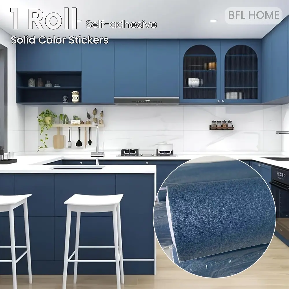 Self-Adhesive Matte Color Vinyl Sticker Roll, Thick Material, Easy Application & Cutting, Ideal for Wall/furniture Decoration, Peel Stick Wallpaper