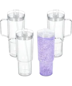 LIVE CLAIM ONLY Custom 40oz Snow Globe/Lava Cup - Unique Design, Reusable & Washable, Portable Tumbler for Beverages, Personalized Drinkware