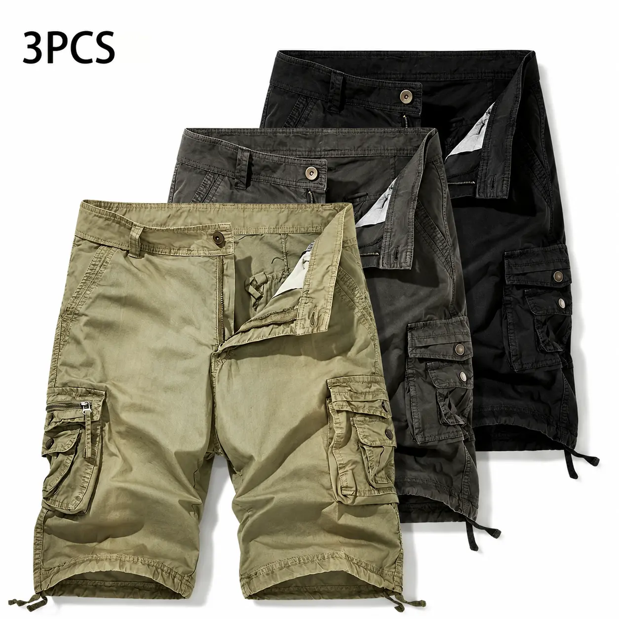 Khaki+dark gray+black