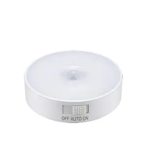 Rechargeable Motion Sensor LED Night Light - Magnetic, 3-Mode, Wireless Stick-On Wall Decor Light for Bedroom, Stairs