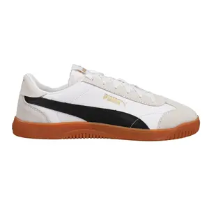 PUMA Mens Club 5V5 Lace Up Sneakers Shoes Casual - White PUMA Mens Club 5V5 Lace Up Sneakers Shoes Casual - White