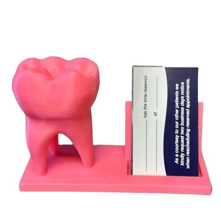 3D Printed tooth card holder, Christmas Gift, Stocking Stuffer, hygienist gift, dentist gift, dental office accessories, dental decor