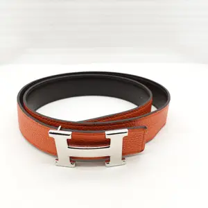 Pre-owned Hermes Orange Belt T10390354