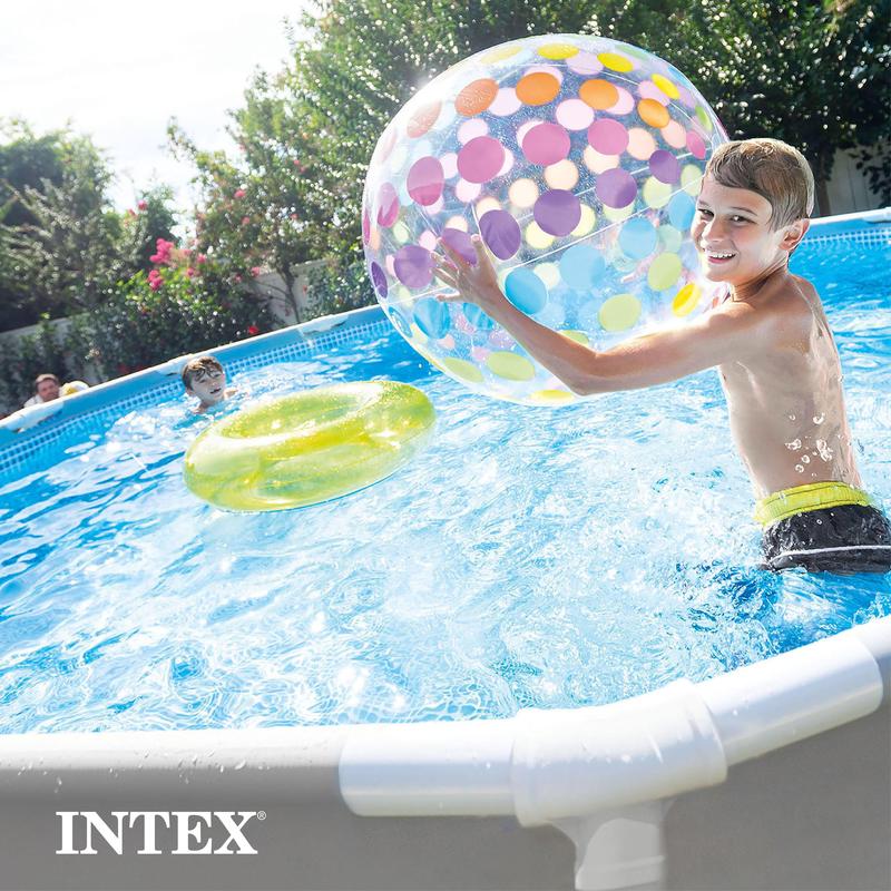 Intex 30" Prism Metal Frame Round Outdoor Above Ground Swimming Pool,(PUMP NOT INCLUDED)