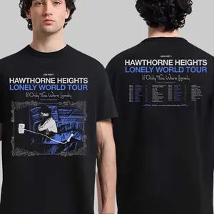 Hawthorne Heights Lonely World Tour 2026 If Only You Were Lonely The 20 Anniversary North American City Dates T Shirt/Hoodie