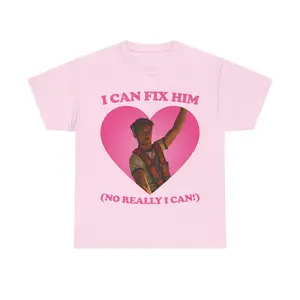 Ryan Gosling I Can Fix Him Shirt Funny Meme Graphic Tee Pink Aesthetic Unisex T-Shirt