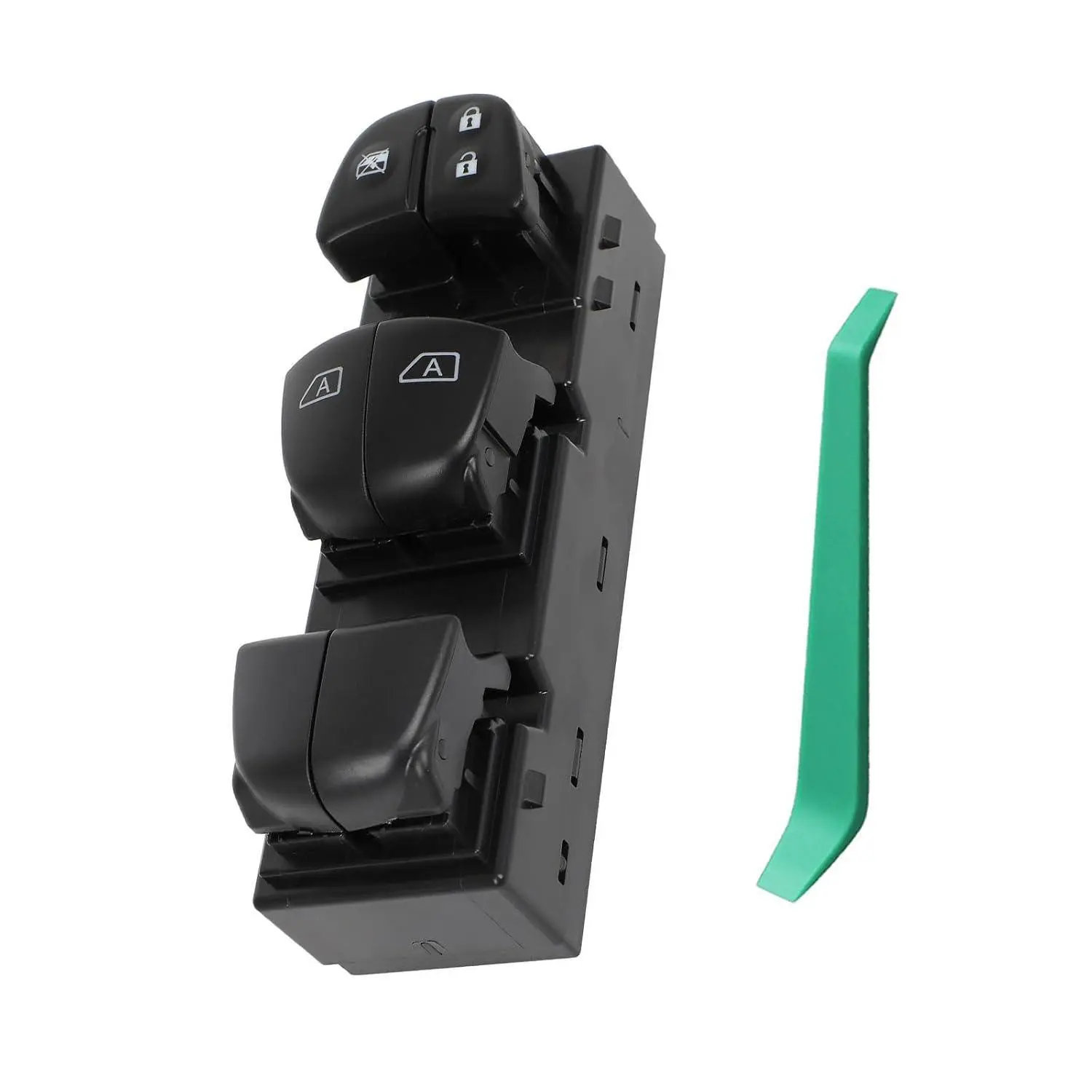 16+3 Pins ABS Plastic Master Power Window Switch - Front Left/Driver Side, 1 x 25401-3TA4A, 1 x Switch Removal Tool, Fits Nissan Altima 2013-2017, Replaces DWS2105 1S14449 SW11405, Plug-In Fit