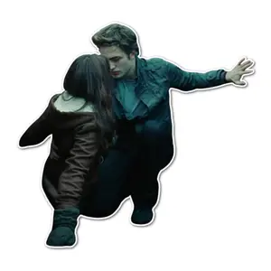 Titsoak Nostalic Rattie Vinyl Decal Stickers Glitter Sparkle Edward's Car Crash Bella Gift for Friend Family