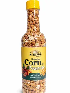 Sunny Gold Roasted Corn & Peanuts 300g - Crunchy Roasted Corn & Premium Peanuts for Everyday Snacking
