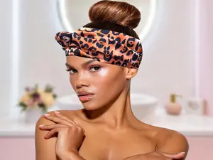 Satin Lined Hair Wrap – Animal Print Edge Protection Headband, Hair bow, Hair accessories, Edge Control, Edge Control Natural