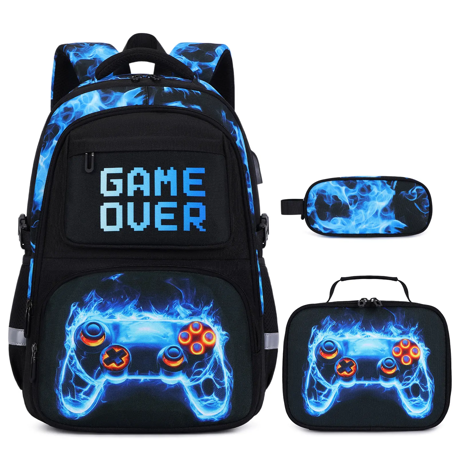 3PCS Set [Blue Flame] 