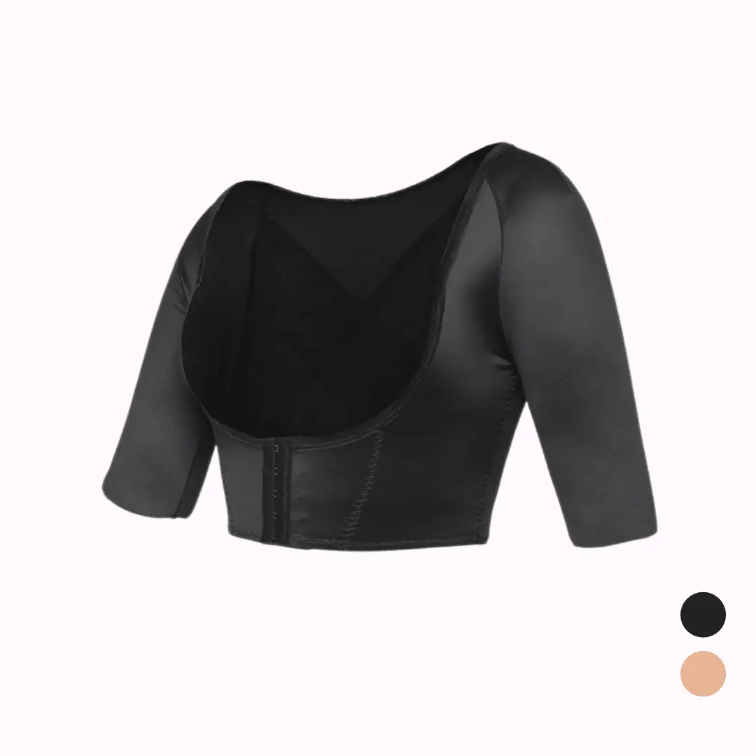 SmoothOut™ Isabel Fit 2.0 | Upper Arm Tights Posture Corrector Sleeves | Black