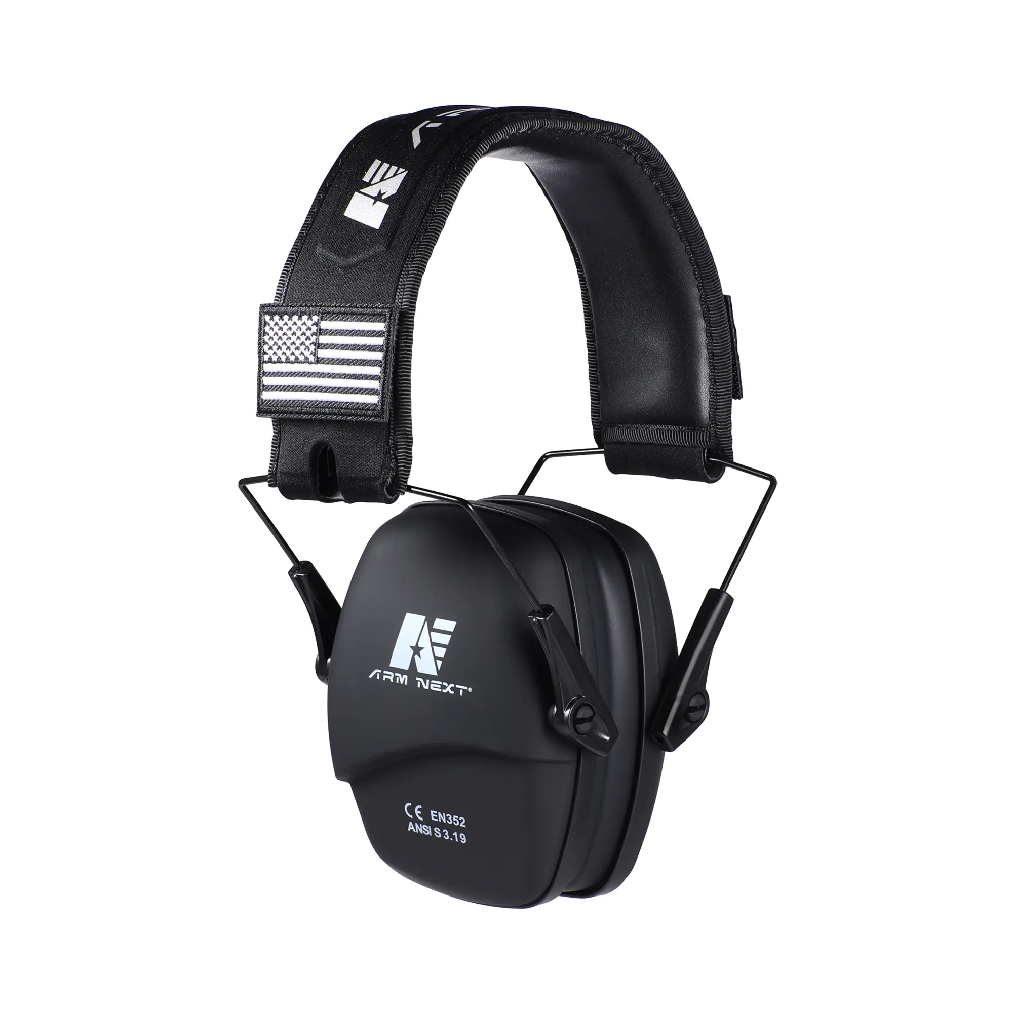 ARM NEXT Folding Hearing Protector 26dB NRR High Performance Ear Muffs CE ANSI Certified Lightweight Comfort Detachable Ear Pads Foldable for Shooting Hunting Lawn Mowing Chainsaw Work