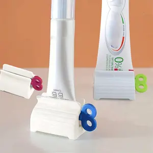 Manual Rolling Toothpaste Squeezer Machine, Standing Full Body Design, Simple Hygienic Toothpaste Dispenser, Suitable for Face Cream, Toothpaste, Toothpaste Holder