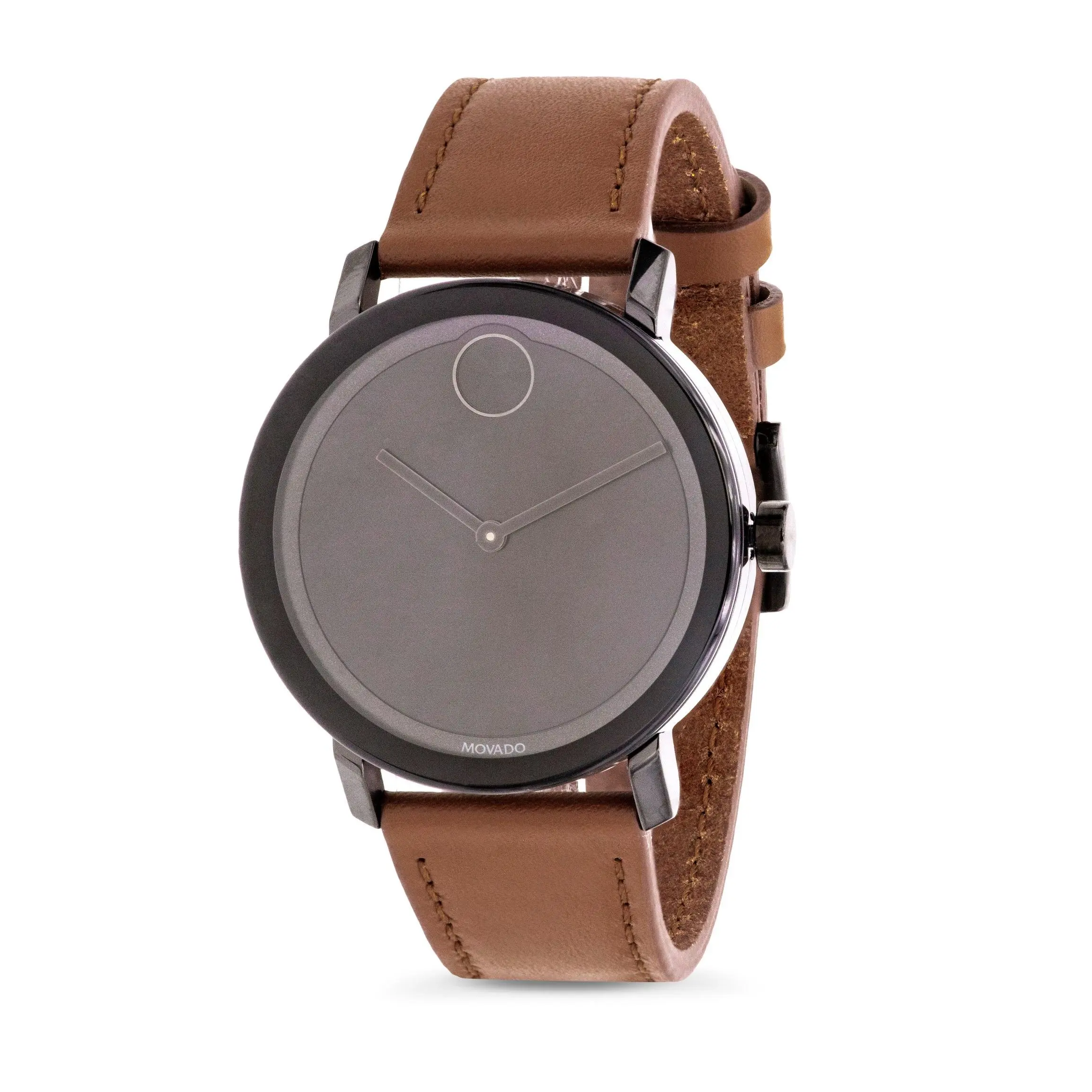 Movado Bold Cognac Leather Mens Watch 3600537 Movado Bold Cognac Leather Mens Watch 3600537