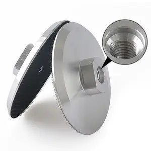 Aluminum alloy base diamond grinding head for stone (marble, granite), concrete floors—coarse grinding/restoration; wear‑resistant grinding head designed for angle grinders