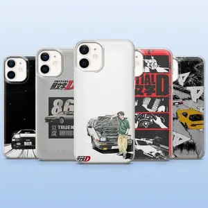 Initial D Phone Case Takumi Anime Compatible with iPhone 17, 16, 15, 14, 13, 12, 11, X & Galaxy
