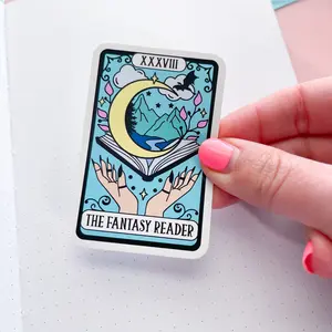 Fantasy Reader Tarot Vinyl Die Cut Sticker