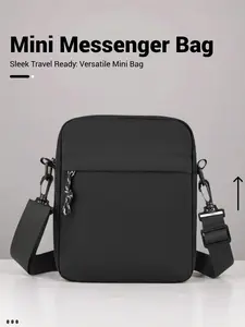 Fashion Lightweight Mini Messenger Bag, Portable Lightweight Sling, Multi-Functional Outdoor Travel Shoulder Bag, Suitable for Business & Casual Use