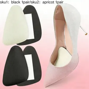 Thickened Invisible Forefoot Half-Size Pads, Triangular Sponge High Heel Insoles for Anti-Wear & Comfort