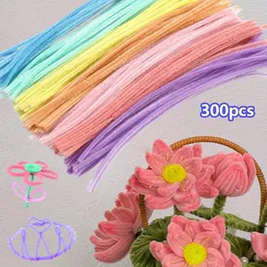 3 Pack Pipe Cleaner Crafts Mixed Color Woolen Twister Crafts Beauty & Personal Care