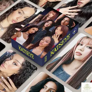 55Pcs/Set Kpop Idol New Album BEAUTIFULCHAOS Lomo Cards LARA DANIELA HD Printd Photocards Stickers