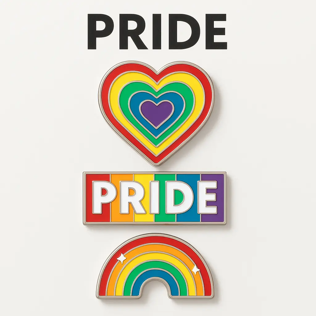 Rainbow Pride Pin Set - 3 Pack - TikTok Shop