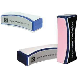 Swisa Beauty Professional Nail Buffer Block: Shining Nails In Seconds - Natural, Smooth, Glossy, and Shiny Looks - Designed With Soft Top and Solid Base to Create Soft Pressure For Best Results.