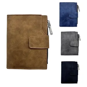 Qianlai New Women's Wallet Short Zipper Wallet Korean Version Versatile Coin Purse Multi-Card Slot Buckle Card Holder
