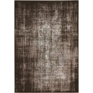 Nourison Karma KRM06 Indoor Use Only Area Rug, Taupe, 2'2" x 7'6"