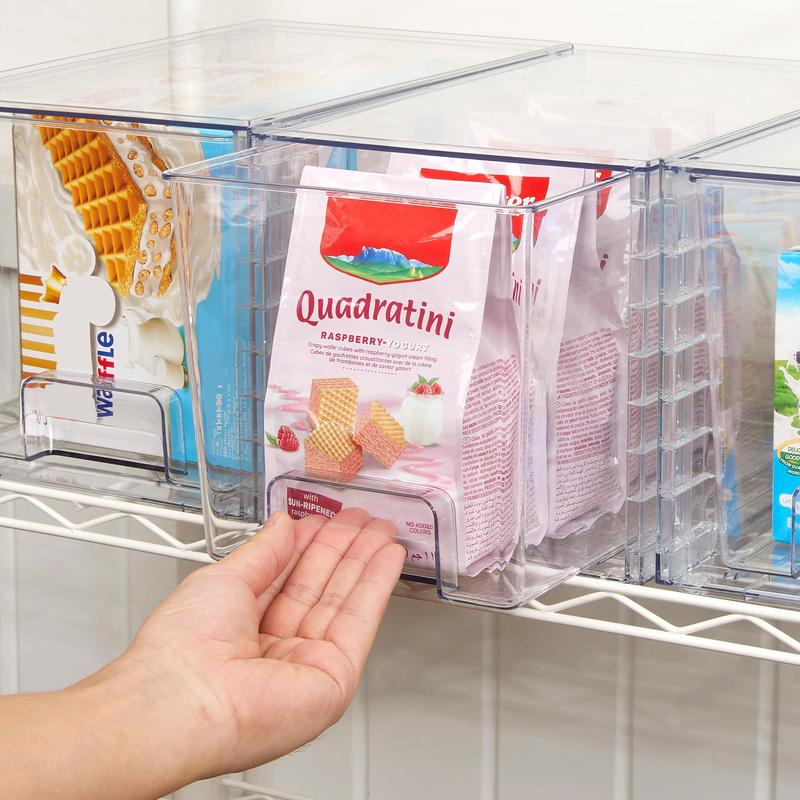 [Live Only] Vtopmart 6-8 Pack Transparent Stackable Drawer Organizer for Kitchen, Pantry, Makeup, Bathroom Storage Bins, Christmas Hauls