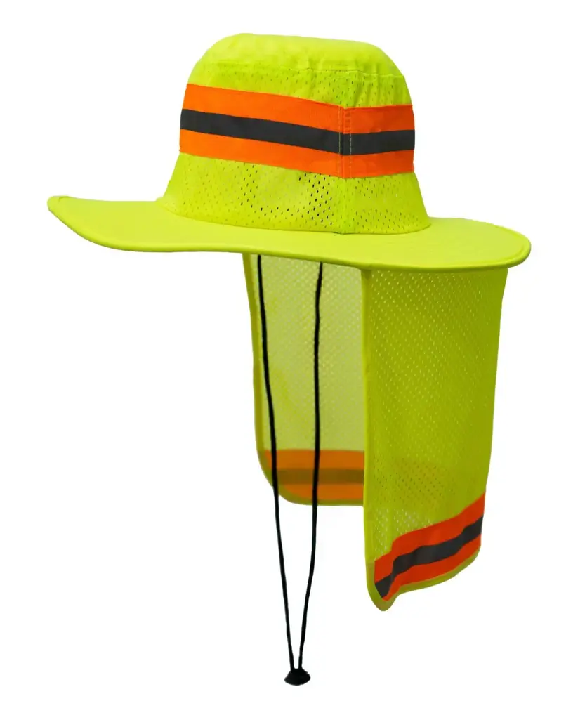 Hi-Vis Reflective Safety Bucket Hat with Sun Shade