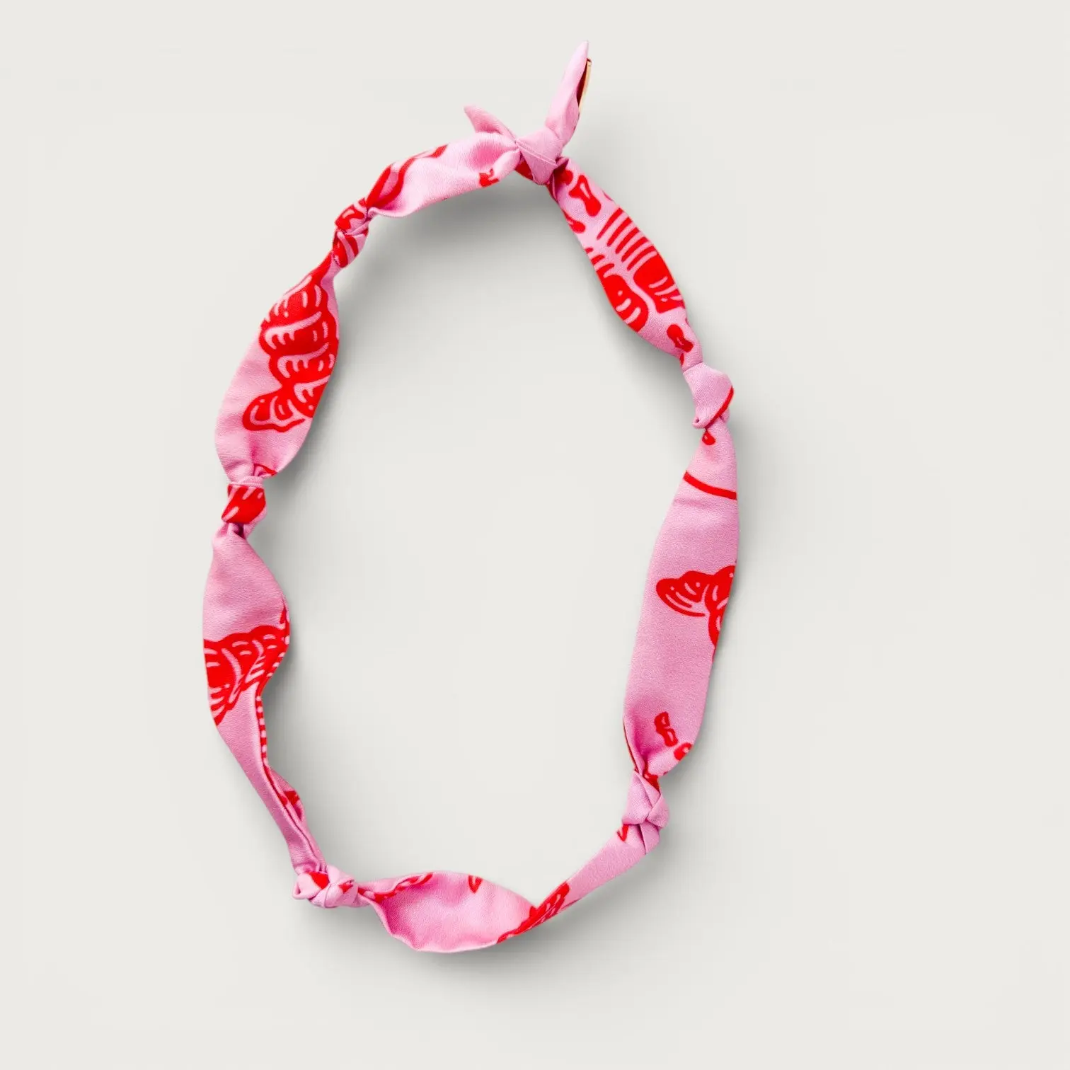 Lobsters Silk Scarf Necklace