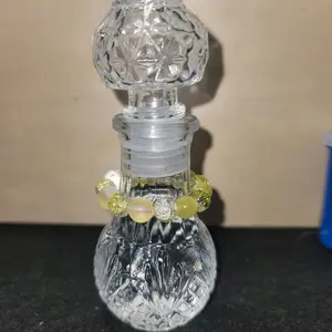 HONEY SUCKLE  AROMATHERAPY BOTTLE with CITRINE CRYSTALS for Joy and Harmony, Peace
