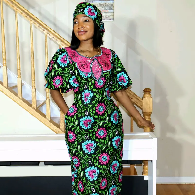 long elegant ankara maxi dress Women's Short Elegant Casual Dress main image 1