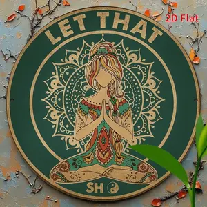 Vintage Iron Round Tin Sign, Fun Inspirational Quotes, Retro Home Decor, Garden Decoration, Yard Sign, Office Wall Art, 8x8 Inch, Perfect Holiday Gift