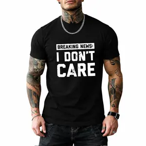 Men’s Funny Text Graphic T-Shirt Casual Short Sleeve Crew Neck Tee, Bold Letter Print Streetwear Top for Daily Wear, Travel, Outdoor Activities Summer Shirt