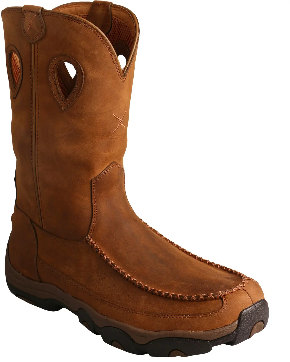Twisted X Men's Men'S Distressed Saddle Hiker Boot Moc Toe - Mhkb002