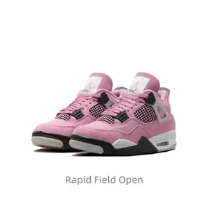 Pink-Black Vintage Casual Comfortable Anti-Slip Wear-Resistant Basketball Shoes for Everyday Use