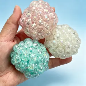 3PCS Sparkly Crystal Squeeze Ball, Stress Relief Fidget Toy ，Creative Slow-Return Squishy, Party Gift,  Styles summerwins,deals for