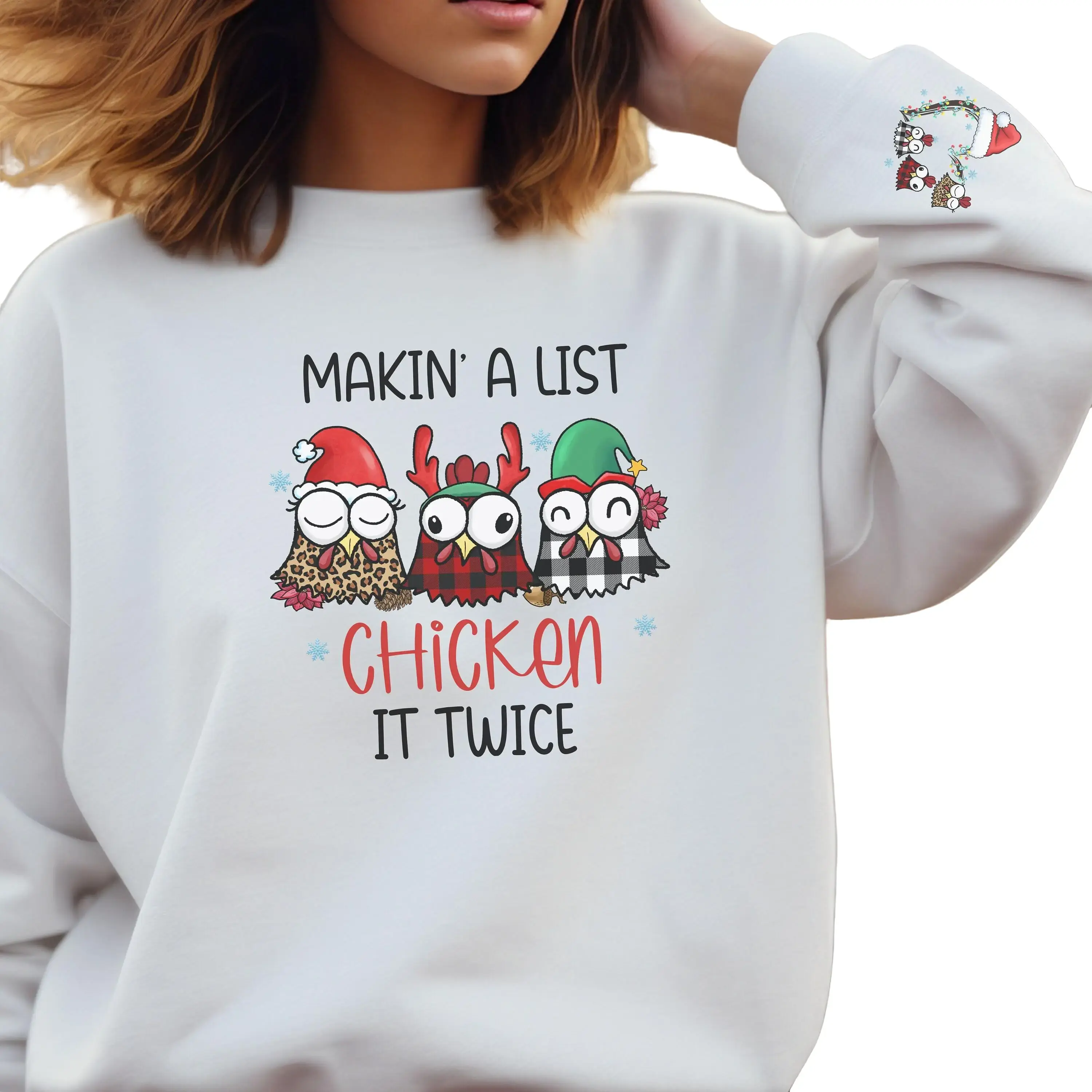 Funny Christmas Chicken Sweater Holiday Christmas Gift Cozy Sweater Chicken Lover Gift Winter Christmas Humor Gift Chicken Enthusiasts Gift
