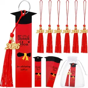 24 Sets Bulk Class of 2026 of 2026 Grad Keychain with Tassel and Goodie Bags Graduation Favors For Teacher Family Thank You Gift with Inspirational Card for University High School Graduates Perfect Master Alumni Party Favors Souvenirs