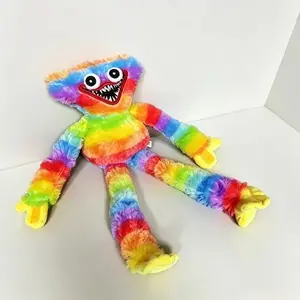 Rainbow Huggy Wuggy Plushie Poppy Playtime Horror Game Scary Stuffed Doll Soft Plush Toy Kids Birthday Halloween Gift Home Collectible Decor Toy outdoorfun