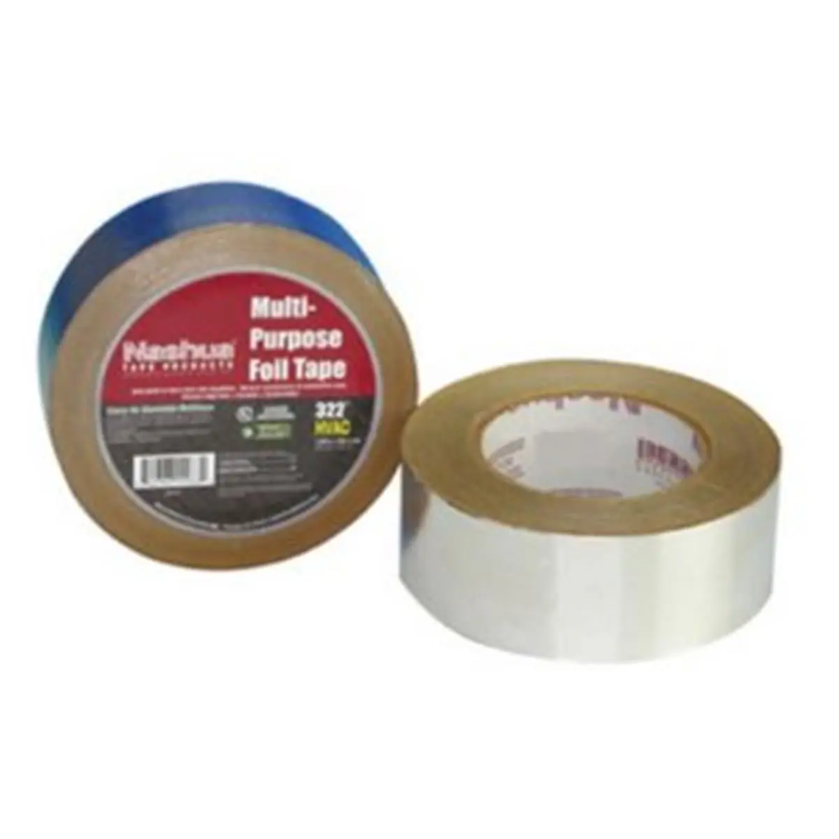 Mainstays Multifunctional Foil Tape - 72x46 mm, Hand Tearable Foil Backing, Synthetic Rubber Adhesive, Super Strong Adhesion, Eco-Friendly Brown Kraft Paper, Heat & UV Deflecting, Seam Secure, for HVAC Duct Systems, Repair Insulation, DIY Projects