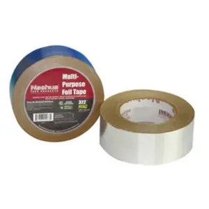 212 MAIN Multi-Purpose Foil Tape - 72x46 mm, Hand-Tearable Foil Backing, Synthetic Rubber Adhesive, High Tack, for Automotive Repair, Seal Insulation Facing