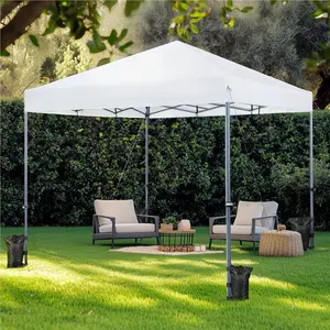 Costoffs 12x12FT Pop-up Canopy, Instant Setup Shelter for 12-18 People, UPF 50+ Sun Protection Gazebo for Backyard Parties, Camping & Events,summervibes