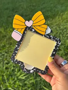 Pencil Bow Sticky Note Pad